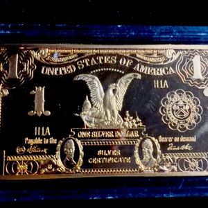 American 24k silver dollar